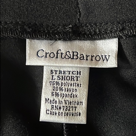 NWT Croft & barrow pull on Stretch Pants Size Large Short - Picture 10 of 11